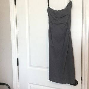 Strapless sheath dress gray size 3/4